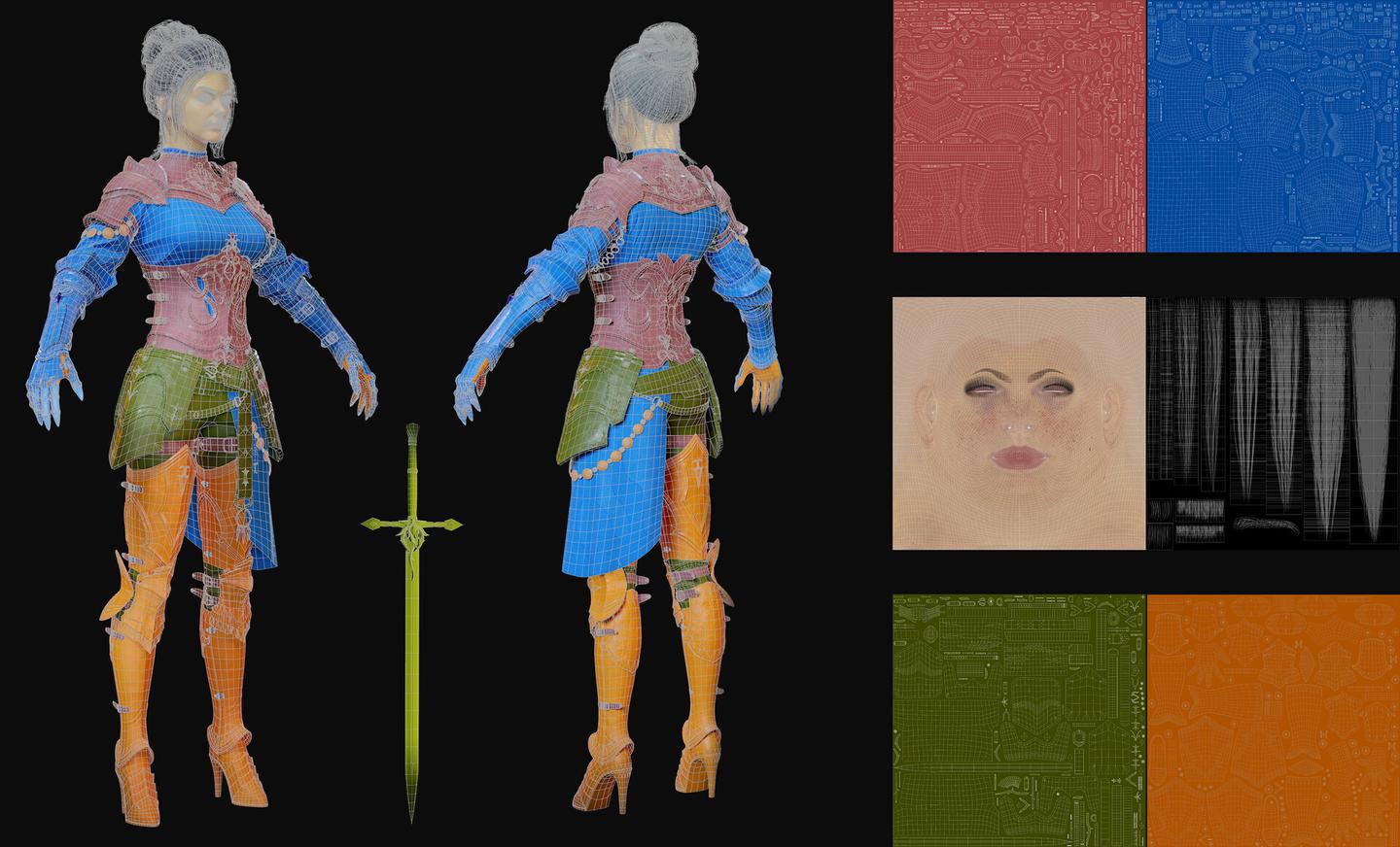 UV Layout & Topology Breakdown